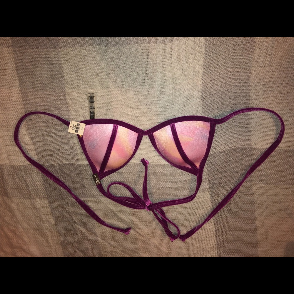 PINK bathing suit top